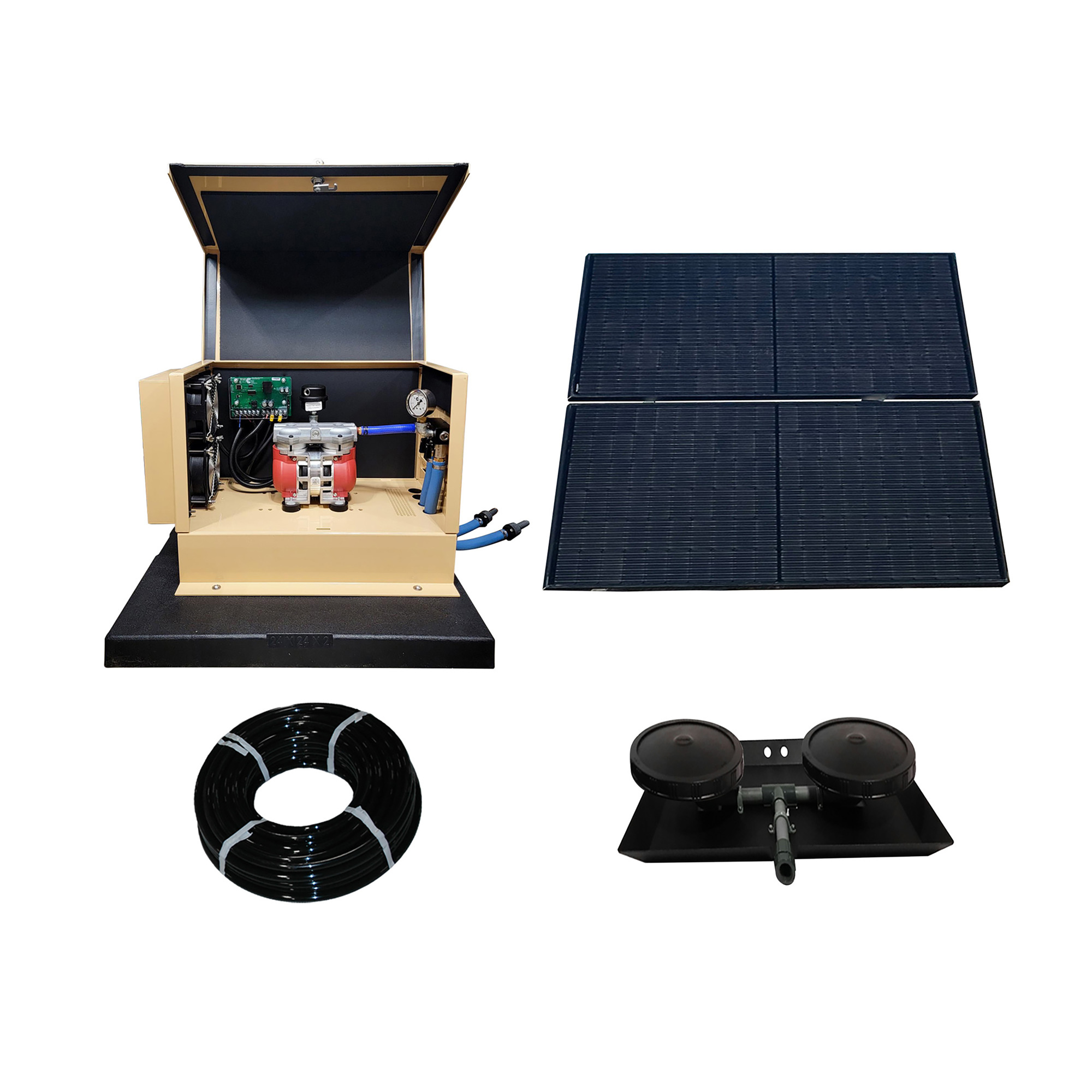 Outdoor Water Solutions, TurboAir I - Direct Drive Solar Pond Aerator, Model# SDD2421001D-SAP0423